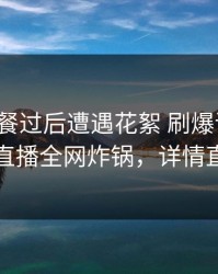大V在晚餐过后遭遇花絮 刷爆评论，魅影直播全网炸锅，详情直击